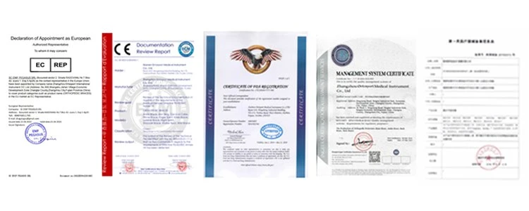ROM Elbow Brace with Hand Grip Certificate